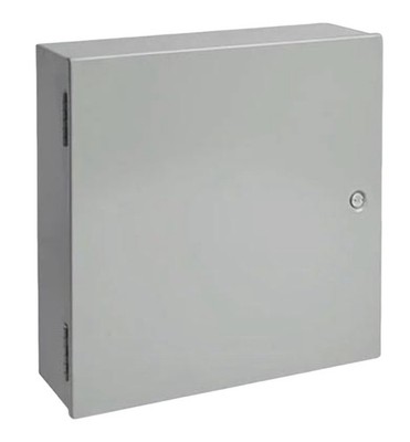 Hoffman A30N20BLP Enclosure 30x20x8.62 Hinged Cover Gray Steel NEMA 1