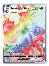 Pokemon Card Trevenant Vmax 206 Evolving Skies Full Art Secret Rainbow Rare  on eBay