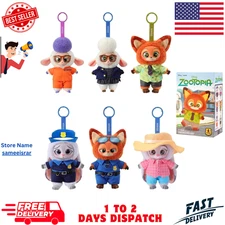 MINISO Zootopia Series doll Vinyl Plush Pendant Confirmed Blind Box Figure Gift