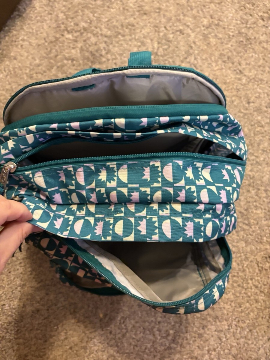 Jansport Big Student Backpack Girls Aqua Green Lavender  display picture 2