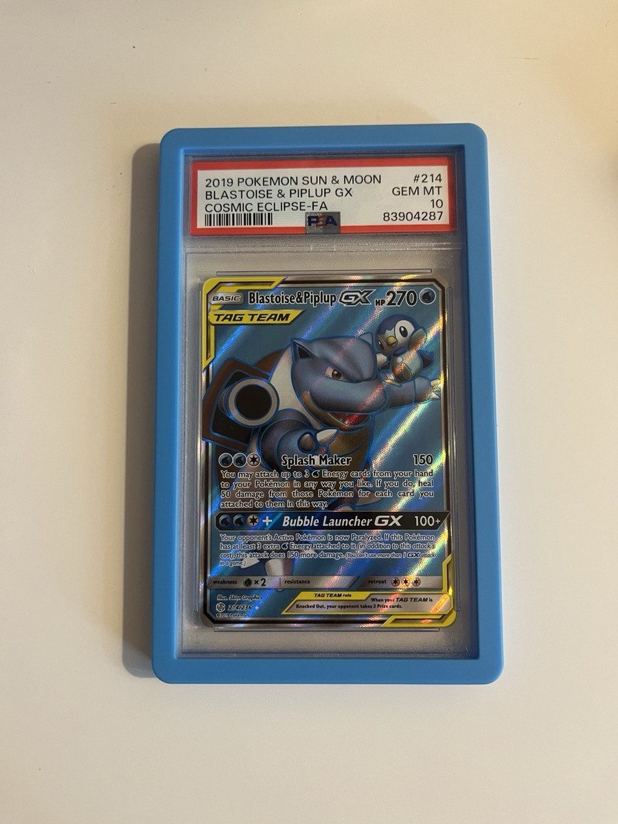 Blastoise & Piplup GX (Full Art) 214/236 Sm-Cosmic Eclipse