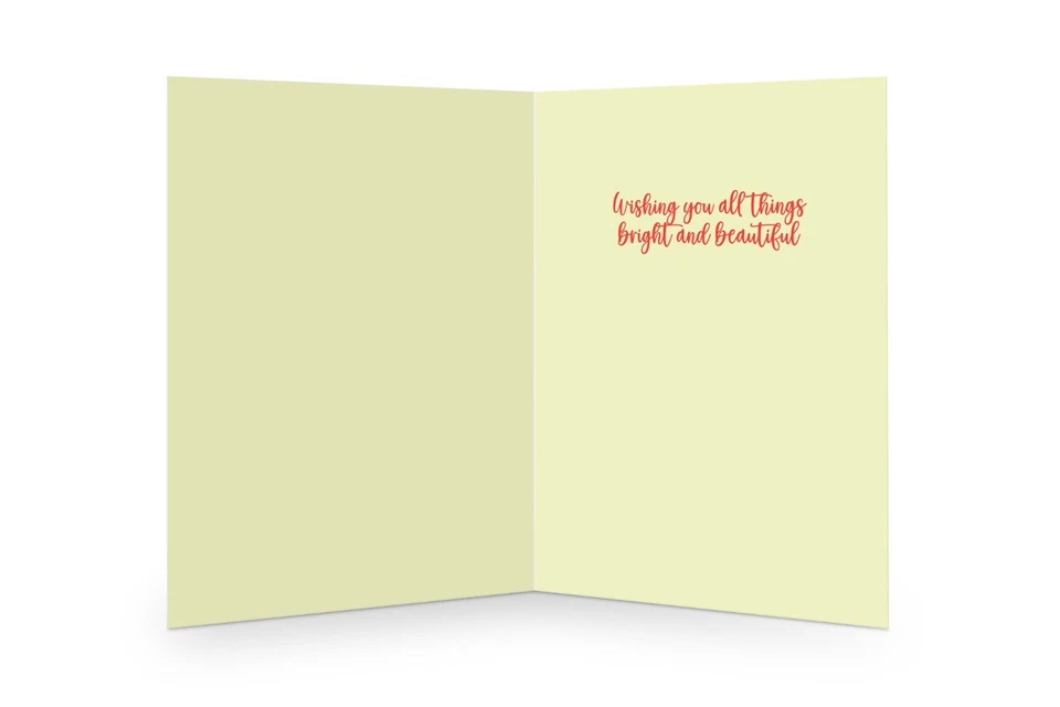 Linda tarjeta de Navidad de animales del bosque - 12 tarjetas con sobres - tamaño 6,25" x 4,5" Foto 2 de 4