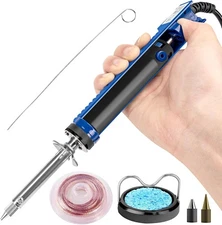 K KERNOWO 929D-V Electric Desoldering Soldering Iron Sucker – Blue 