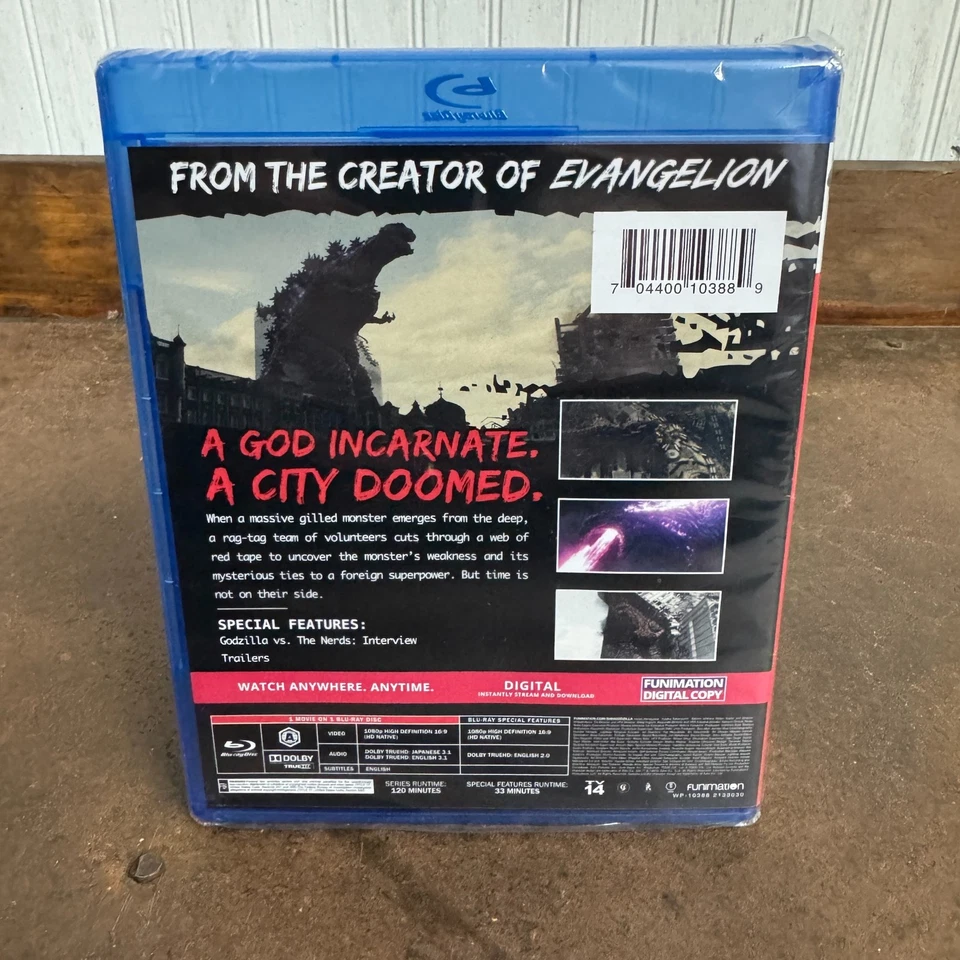 Shin Godzilla Blu-Ray 2016 Toho Funimation Rare Region A USA BRAND NEW SEALED - Image 2 of 4