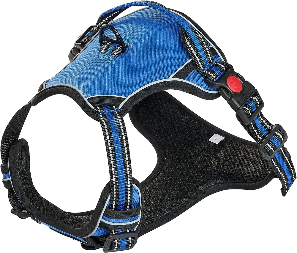 Dog Harness for Large Dogs, No Pull Adjustable Dog Vest Pet Harness, with 5Ft Le