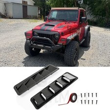 For Jeep Wrangler Tjlj 2003-06 2x Air Flow Intake Hood Scoop Vent Cover Bonnet For Jeep Wrangler Tjlj 2003-06 2x Air Flow Intake Hood Scoop Vent Cover Bonnet