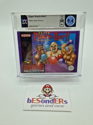 Super Punch Out!! - WATA 9.4 A+ Red Strip - SEALED - Super Nintendo SNES No VGA