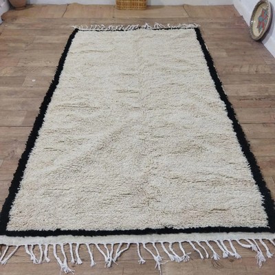 Handmade Berber Wool Rug: Abstract Moroccan Azilal Design