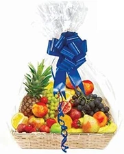 Clear Basket Bags, Large Clear Cellophane Wrap for Baskets & Gifts 30"X 40" 1.5