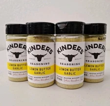 Lot of 4 Kinder's Premium Seasoning Lemon Butter Garlic 5oz NEW