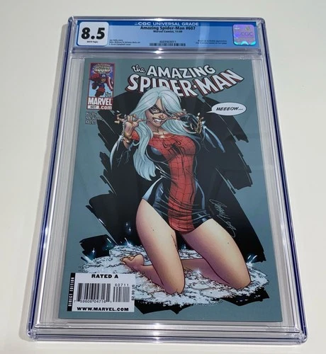 The Amazing Spider-Man #607 CGC 8.5 White Pages - J. Scott Campbell (2009)