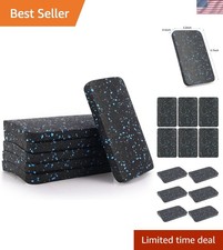 Protective Exercise Equipment Mat Pads - 6 PCS Non-Slip Rubber for Floor Safety