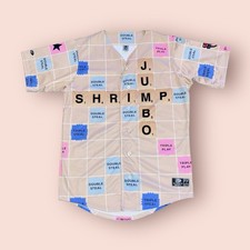 2018 Jacksonville Jumbo Shrimp OT #2 Word With Fans Jersey Men 44 Justin Twine