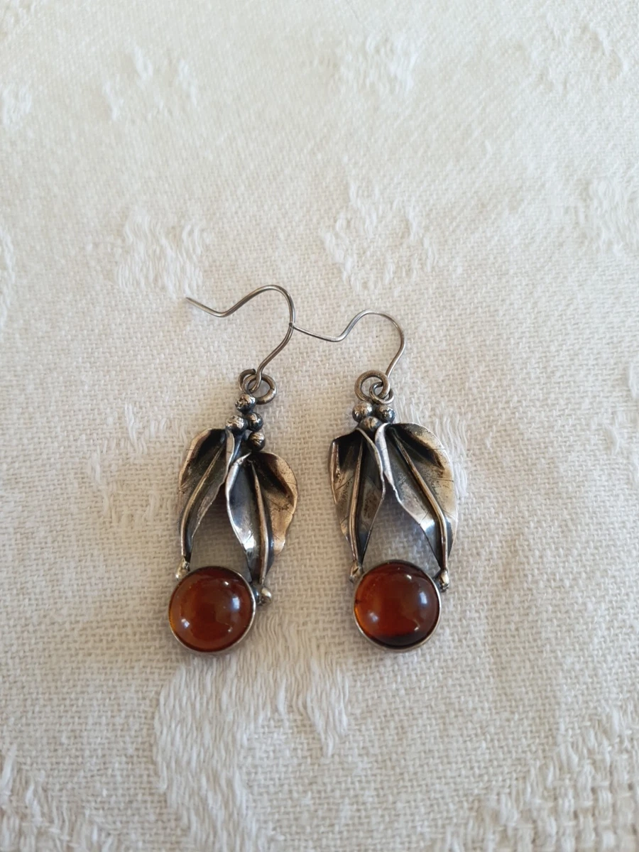 Boucles D'oreilles Pingouin Argent Massif - Mignonnes Pendantes - Occasion