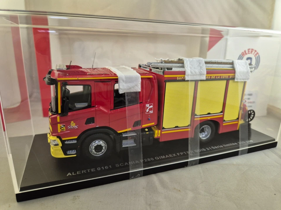 ALERTE 0161 SCANIA P280 GIMAEX FPTSR SDIS 21 - COTE D'OR POMPIERS  1/43 - Photo 2/4