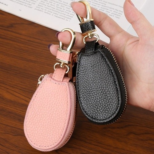 Simple Design Zipper Closure Keychain Holder Organizer - Picture 11 of 16