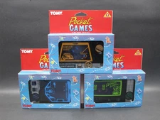 Vintage Lot 3 TOMY Handheld Pocket Game Arcade Series