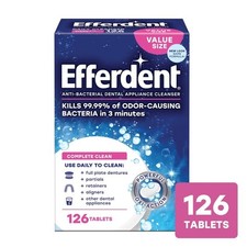 Efferdent Retainer & Denture Cleaner Tablets,...