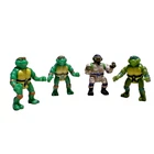 TMNT Mini Mutant Micro Donatella Toon Playset Figures 4 Piece Action MICRO