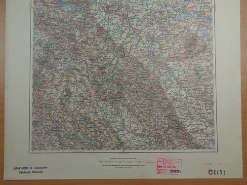 WW2 era "RESTRICTED" military map of GERMANY (Now part of POLAND) + INK STAMP - Picture 10 of 10