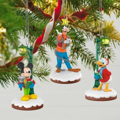 2018 Hallmark Keepsake Disney Christmas Carolers Collectors Set