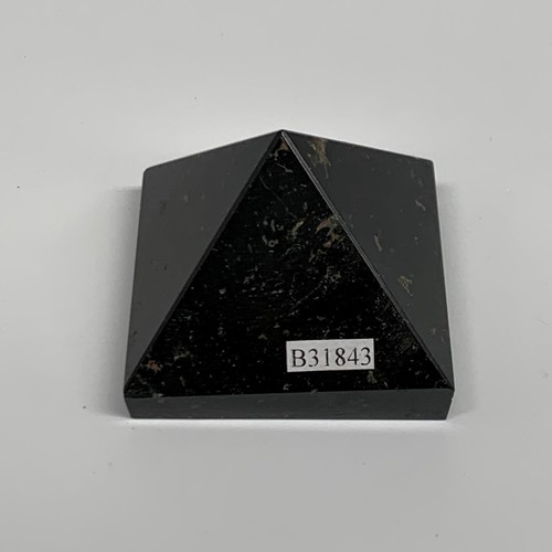 133g, 1.5"x1.9"x1.9", Black Tourmaline Pyramid Gemstone,Healing Crystal, B31843 - Picture 9 of 12