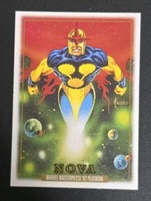 2024 Marvel Masterpieces '92 Platinum #68 NOVA Leather