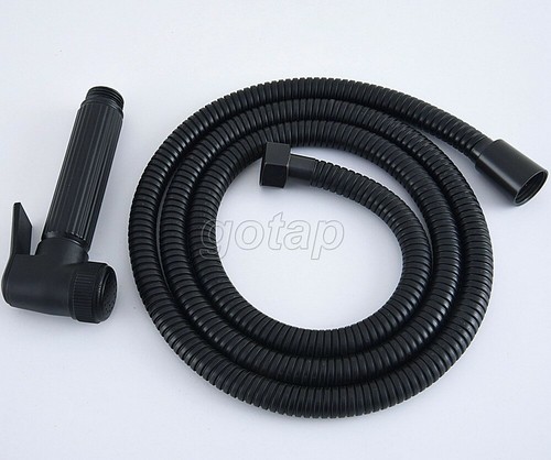 Schwarz Messing Badezimmer Handbrause Brause Kopfbrause + 1,5m Schlauch GHH068 - Bild 7 von 7