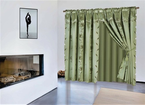Set tende finestra 2 pannelli (120"" L X 84"" L) con valvola e supporto trasparente NADA - Foto 12 di 15