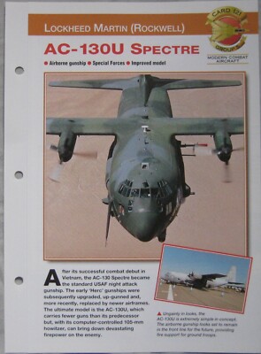 Aircraft of the World Card 121, Gruppe 5 - Lockheed Martin AC-130U Spectre