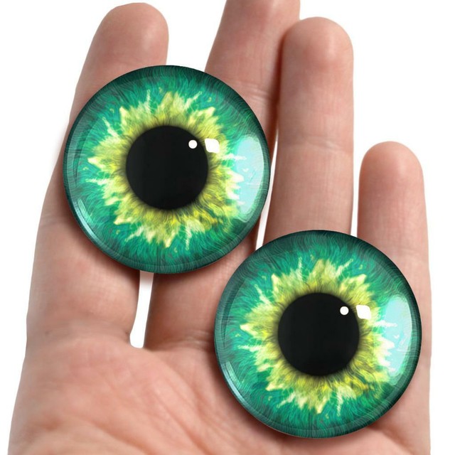 Large Glass Doll Eyes Realistic Taxidermy Craft Eyeballs 38mm eBay