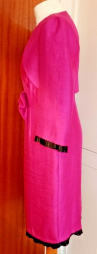 Combo de Colección Años 90 Michaela Louisa de Londres Rosa Caliente Ocasión Vestido y Chaqueta Reino Unido 10 - Imagen 3 de 12