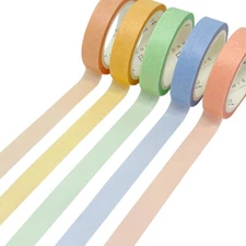 Wrapables Solid Color Washi Tape (Set of 5), 10mm x 5M