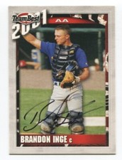 2001 Team Best Brandon Inge Signed Card Baseball AUTO Autographed #52
