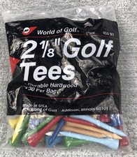 JEF -World of Golf - 2 1/8   Golf Tees 30 Pack