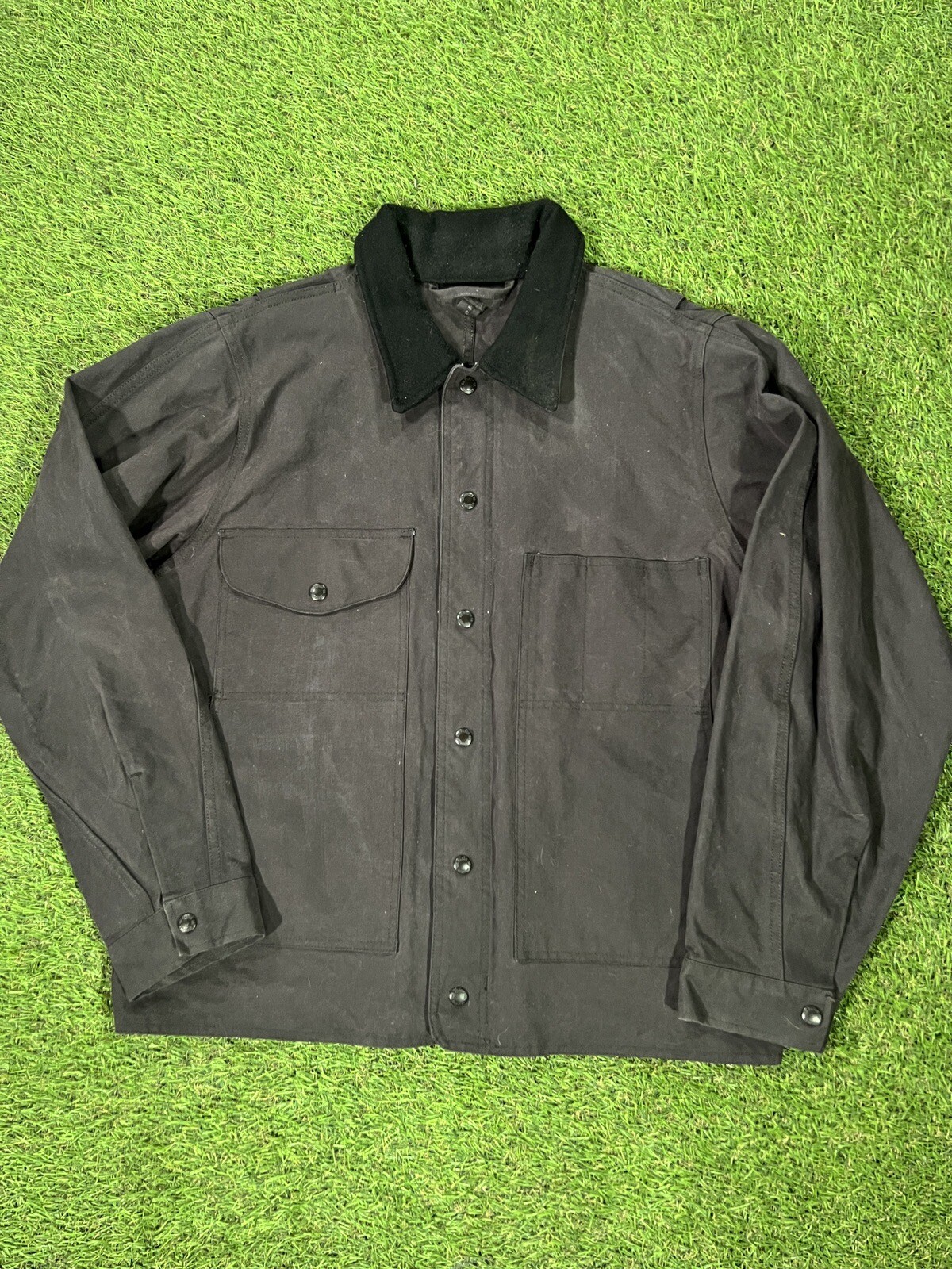 Filson Tin Jacket 20204432 Cinder Dark Black Grey Gray Unlined Cloth