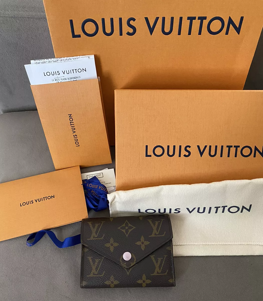 Louis Vuitton Victorine Wallet Rose Ballerine Damier Azur