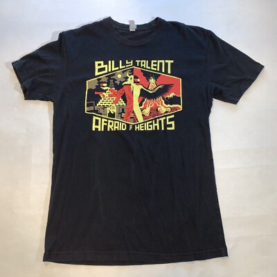 Billy Talent Afraid Of Heights Tour 2016 Black T Shirt Sz S