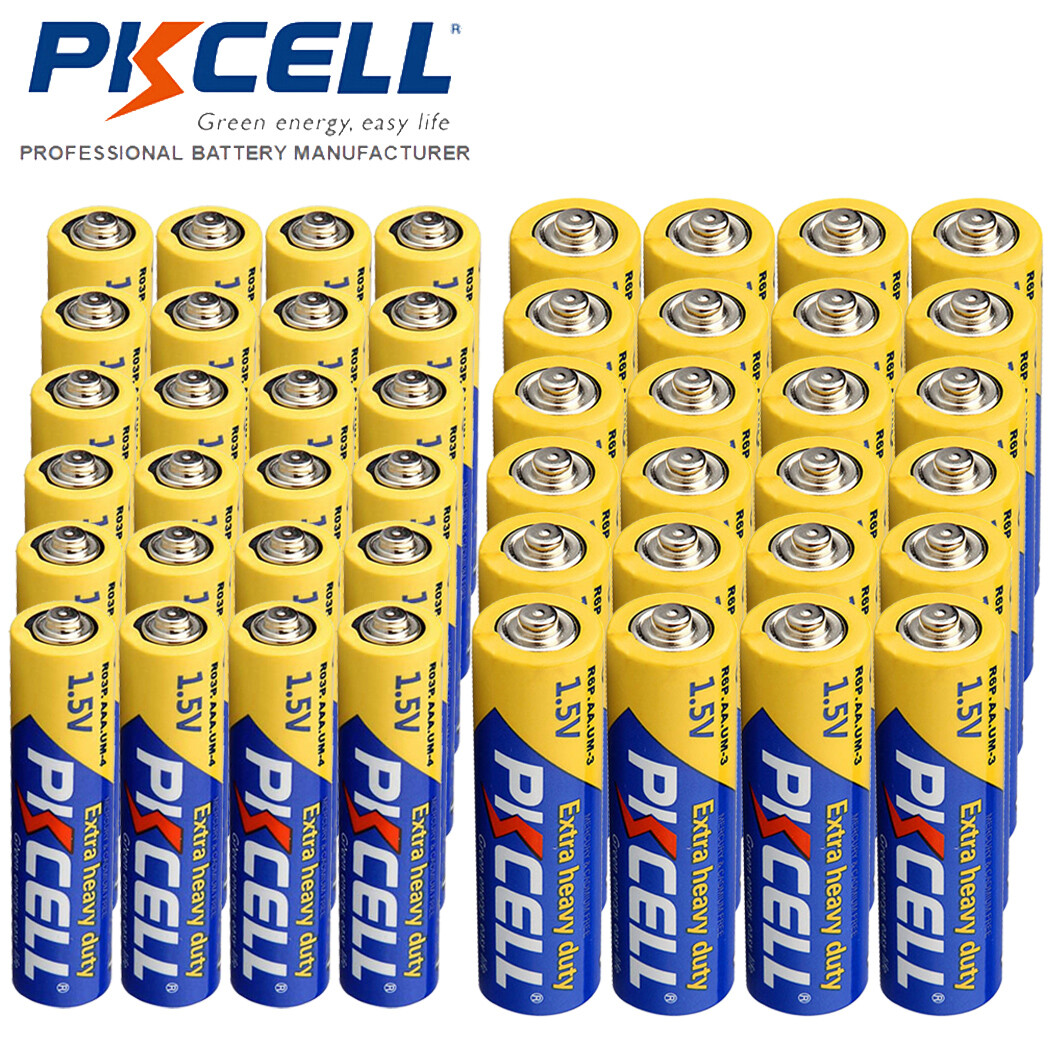 AA & AAA Batteries PC2400 PC1500 1.5V Zinc-Carbon for Remote (Combo 48pcs)-image