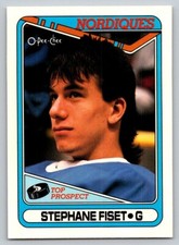 1990-91 Topps - #312 Stephane Fiset (RC)