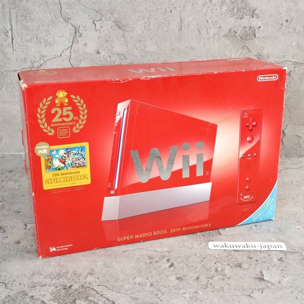 Nintendo Wii New Super Mario Bros. Pack Red Console (RCLSRAAK) for sale  online