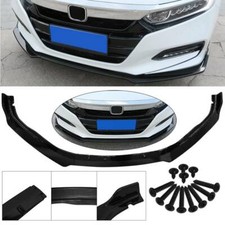 For 2018-2020 Honda Accord JDM Style Glossy Black Front Bumper Lip Splitter 3PC
