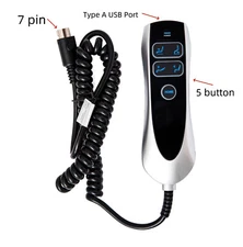 5 Button 7 Pin Remote Controllers Hand Control for Lift Chair Power Recliner