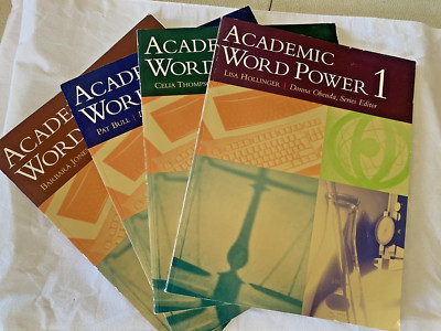 Set of 4 Academic Word Power Books for Vocabulary Books 1 to 4 ESL English SAT