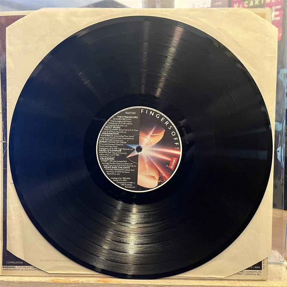 [ROCK/POP]~EXC LP~VARIOUS ARTISTS~FINGERS OFF!~[1982~LEVI'S]~UK Import~ - Imagem 3 de 4