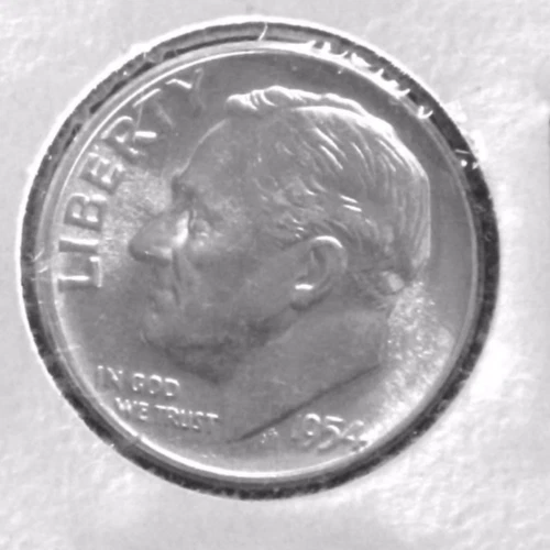 1954 P ROOSEVELT DIME 10 Cent 10C SILVER LOW TO MID MS GRADE KM# 195 EB#3040