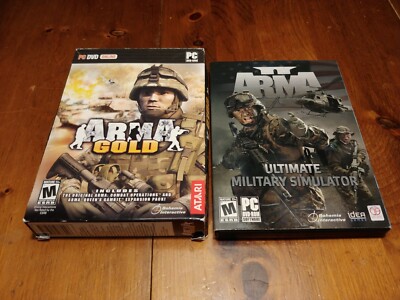 ArmA PC Games Lot - ArmA Gold & ArmA II - CIB - Good Condition