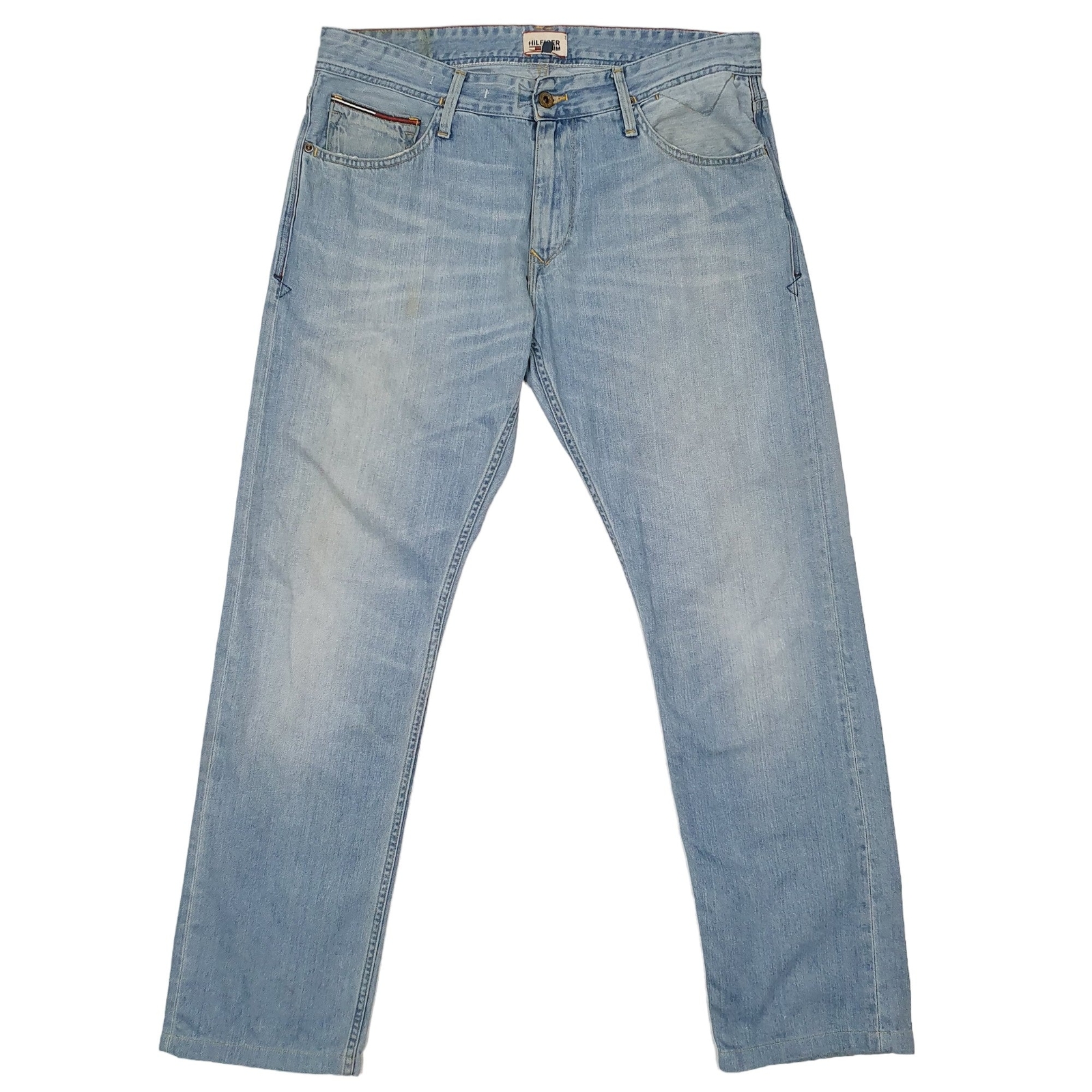 TOMMY HILFIGER  Jeans Regular Fit Blue Denim Trousers Mens Ryan W36 L33 image 2