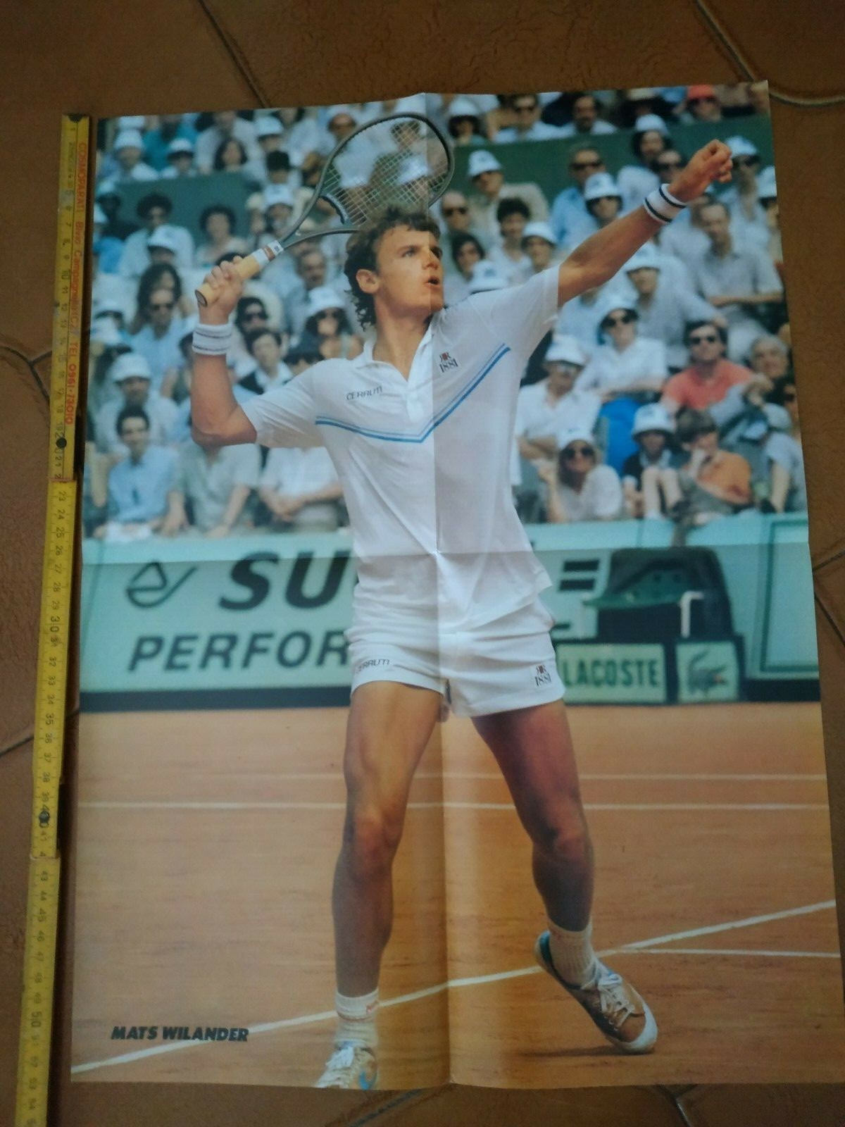 Mats Wilander tennis poster Edberg Agassi Sampras era! Cerruti 1881 eBay