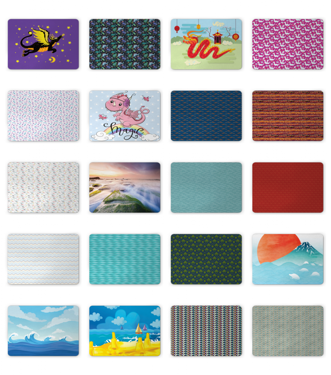 Mouse Pad Non Slip and Comfortable Durable Mousepad by Ambesonne-image